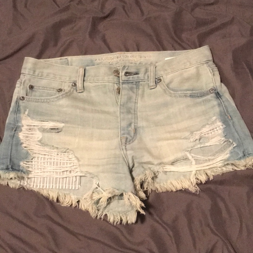 American eagle high-rise festival shorts